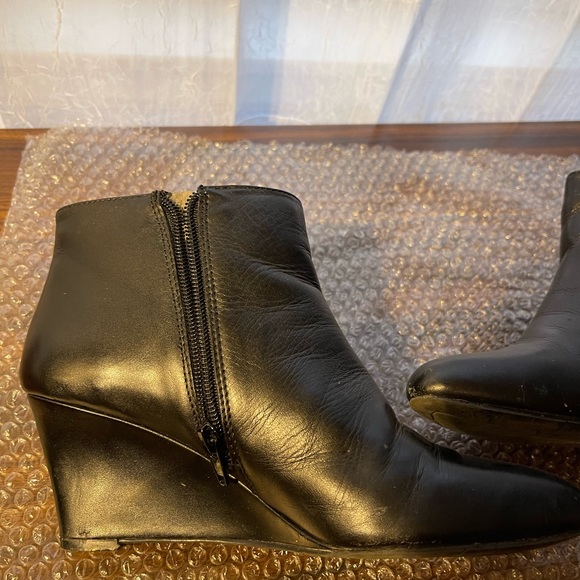 Nine West leather wedges booties - Picture 6 of 8